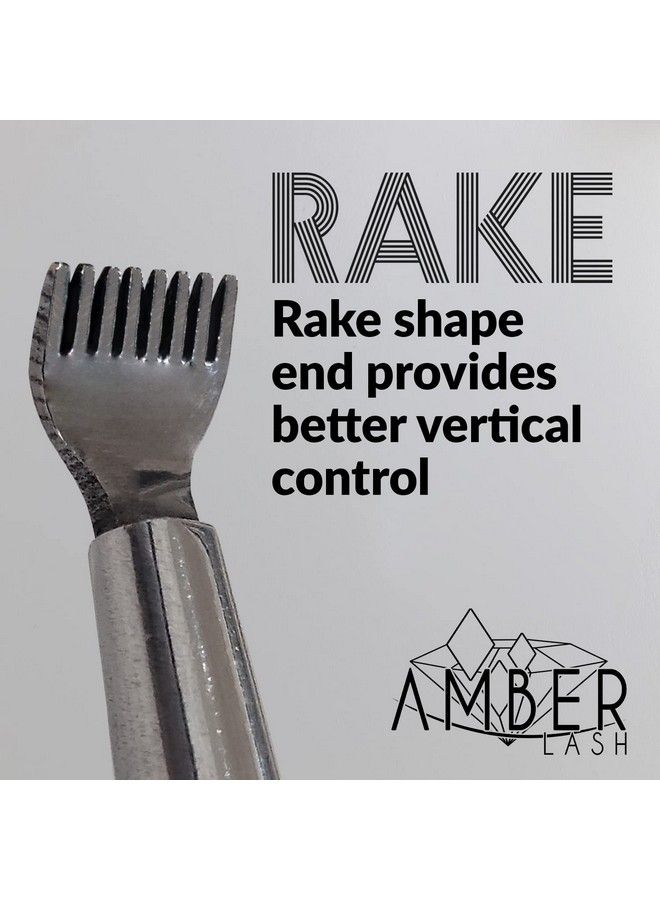 Eyelash Lift Perm Tool Eyelash Separator Stainless Steel Lash Lift Tool With Separation Comb Stick For Eyelash Extensions Supplies (Perm Rake)