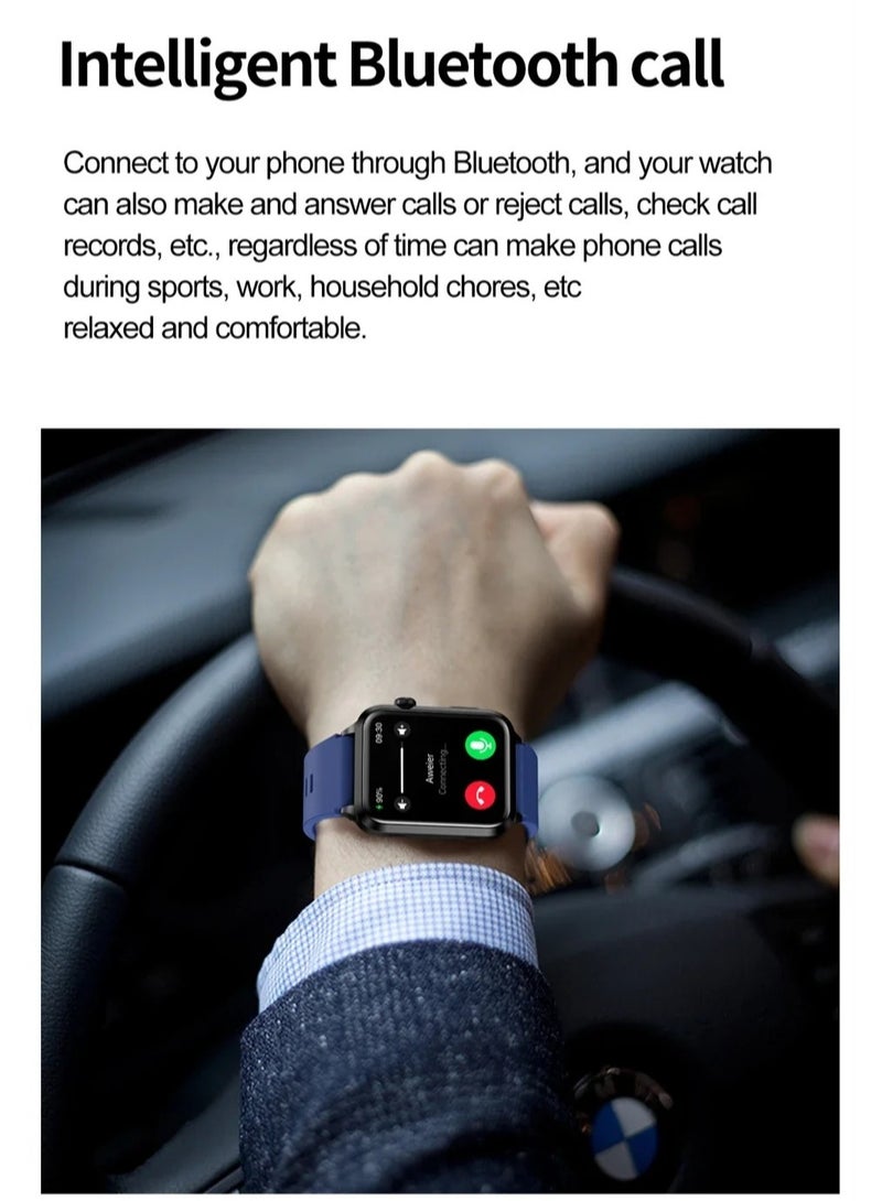 New Blood Lipids Uric Acid Blood Glucose Smart Watch ECG+PPG+HRV Heart Rate Blood Body Composition Bluetooth Call Smartwatch