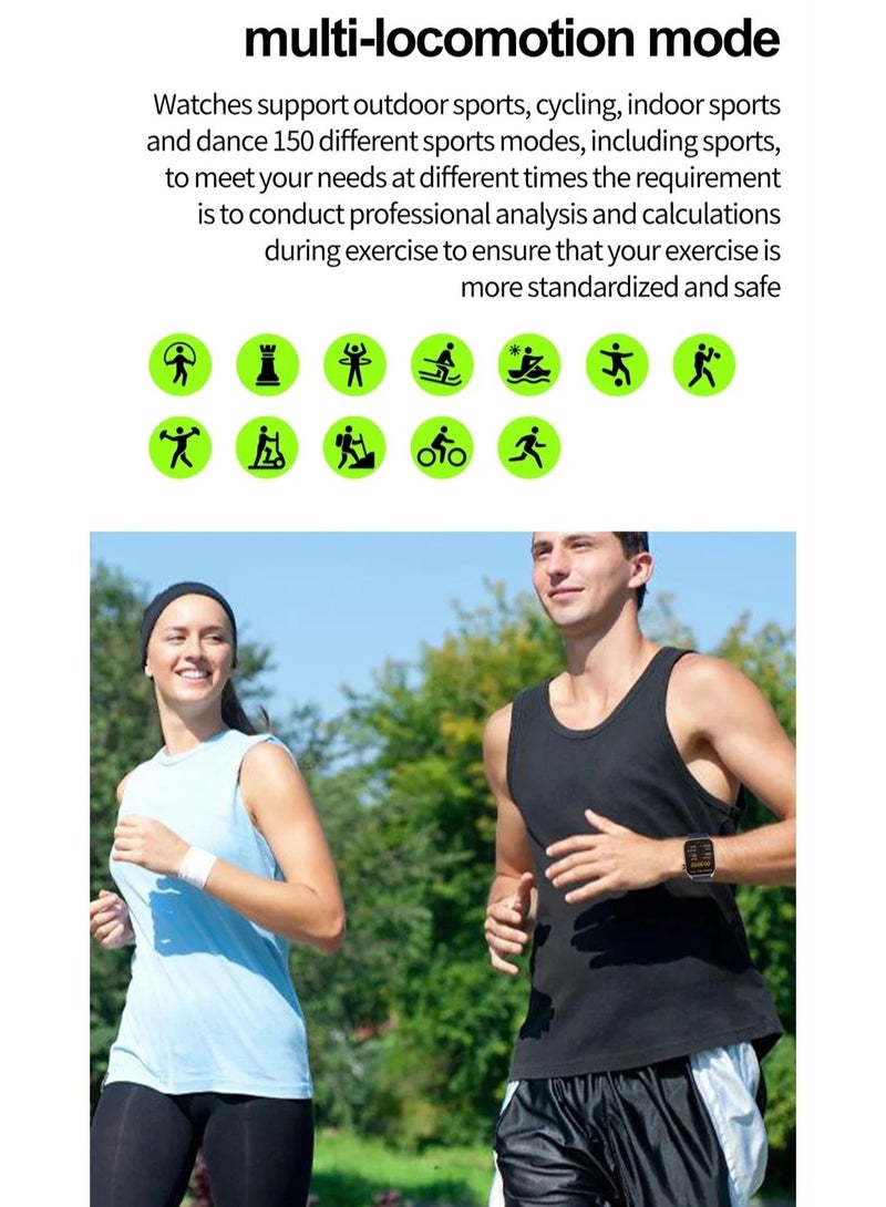 New Blood Lipids Uric Acid Blood Glucose Smart Watch ECG+PPG+HRV Heart Rate Blood Body Composition Bluetooth Call Smartwatch