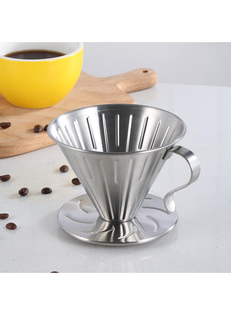 Stainless steel filter cup hand brewed coffee pot funnel filter cup