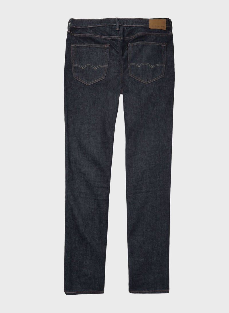 Airflex+ Mid Wash Straight Fit Jeans