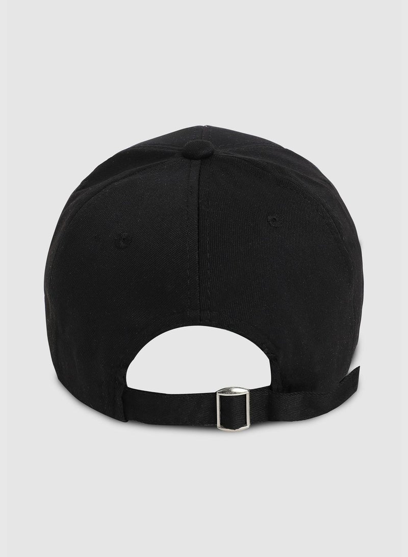 Casual Solid Polyester Baseball Cap For Women