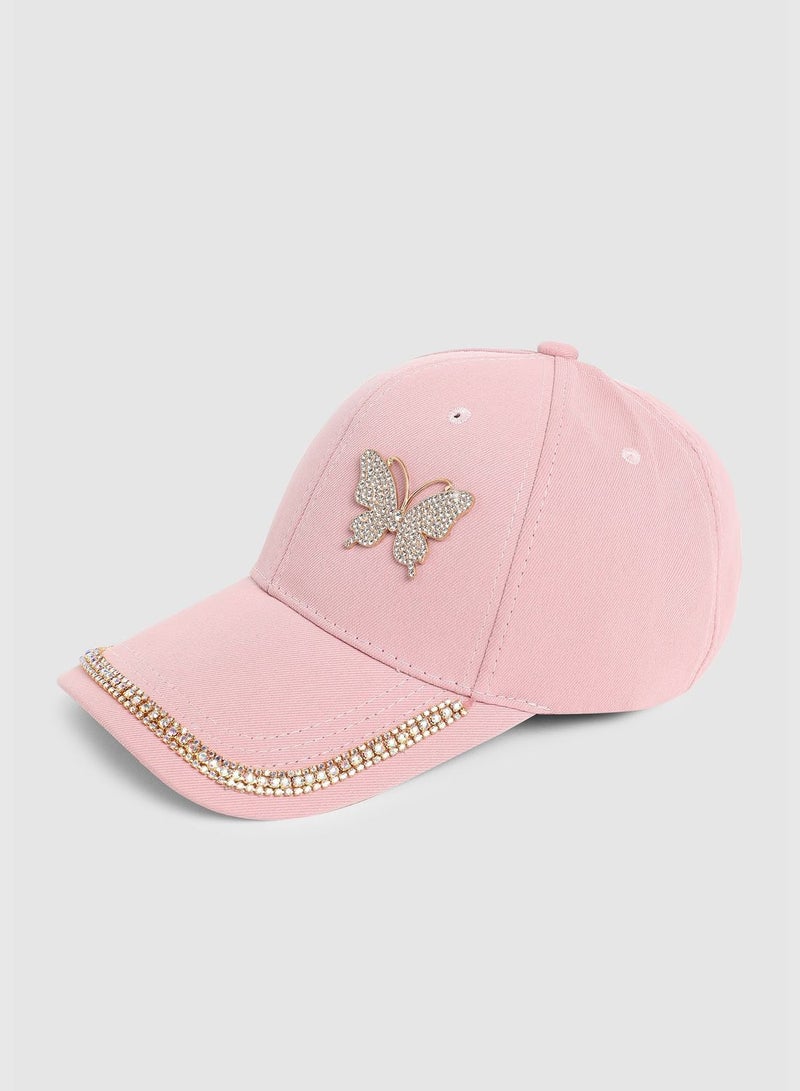 Casual Solid Polyester Baseball Cap For Women