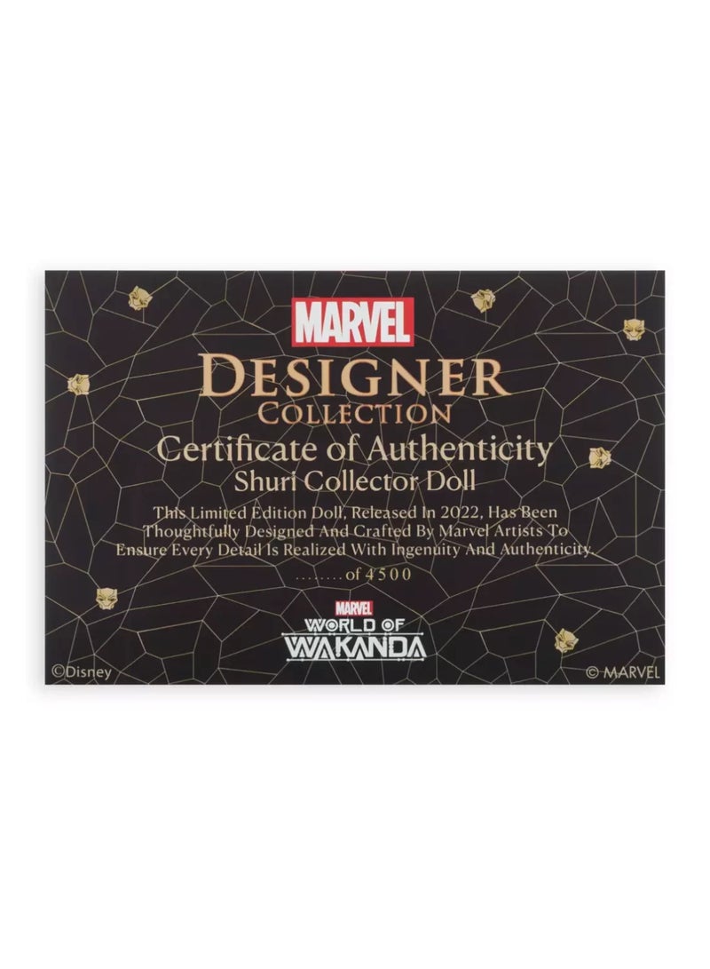 Marvel Designer Collection - Shuri - Black Panther - World Of Wakanda - Limited Edition Doll - 1 Of 4500 Worldwide