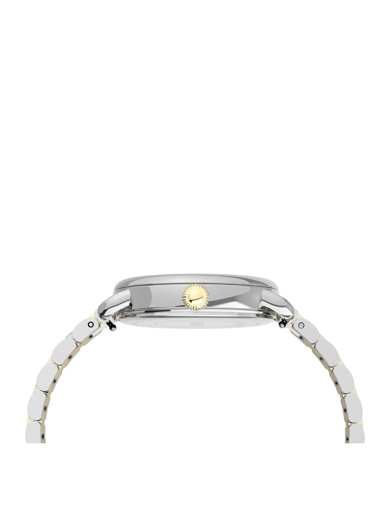 Timex Brass Analog Round Face Watches For Women Classic Ladies Quartz Watches TW2U13800