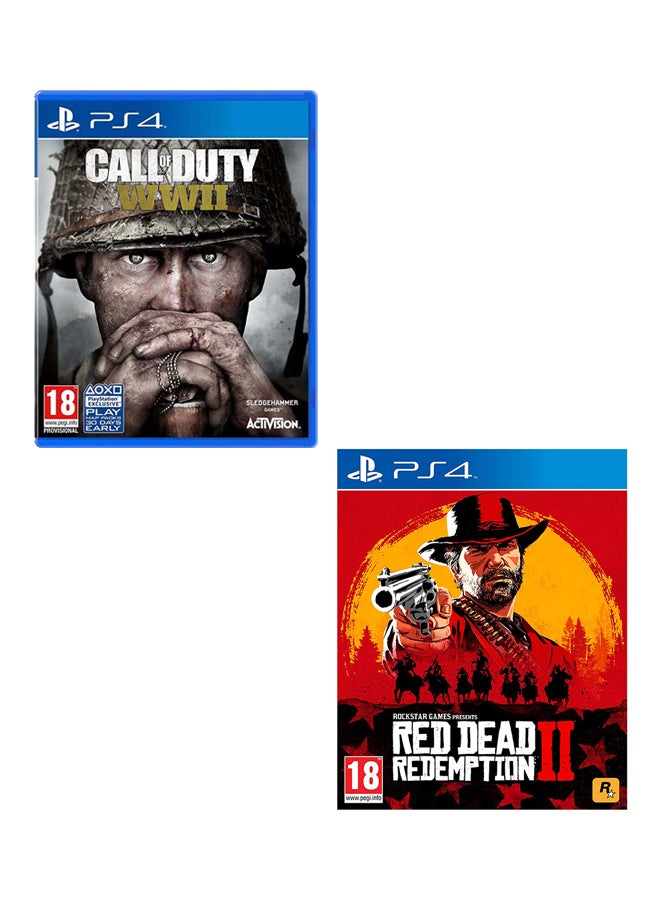 Call Of Duty: WWII + Red Dead Redemption 2 (Intl Version) - playstation_4_ps4