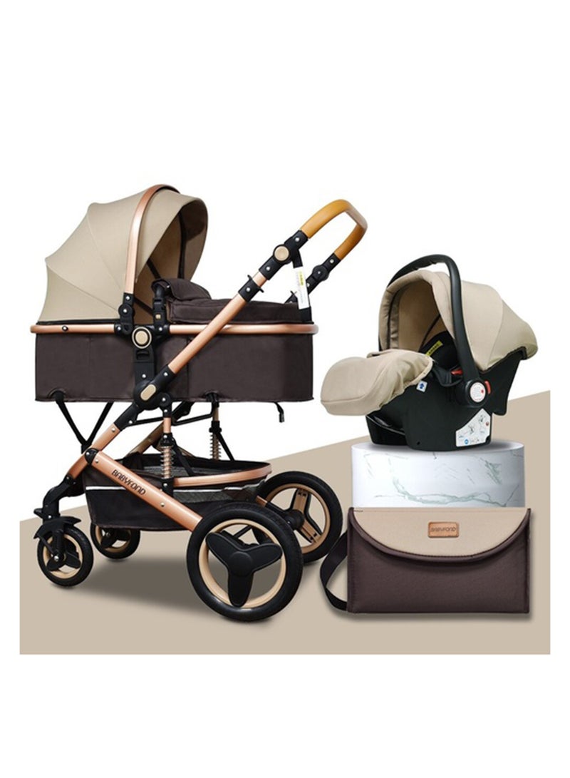 Belecoo Baby Stroller High View With Shock Absorption System