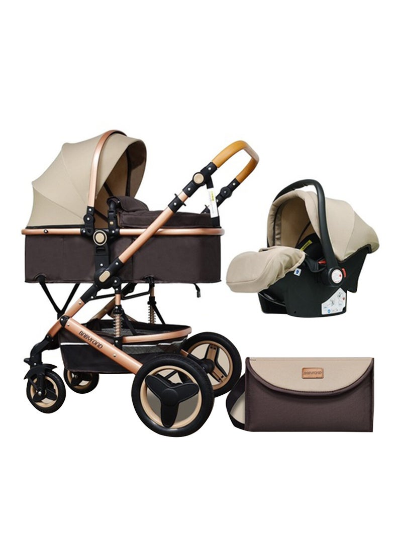 Belecoo Baby Stroller High View With Shock Absorption System