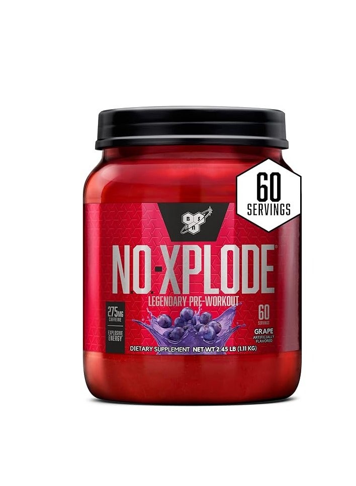 NO-Xplode,  Pre-Workout , Grape , 60 Servings -2.45 Lb