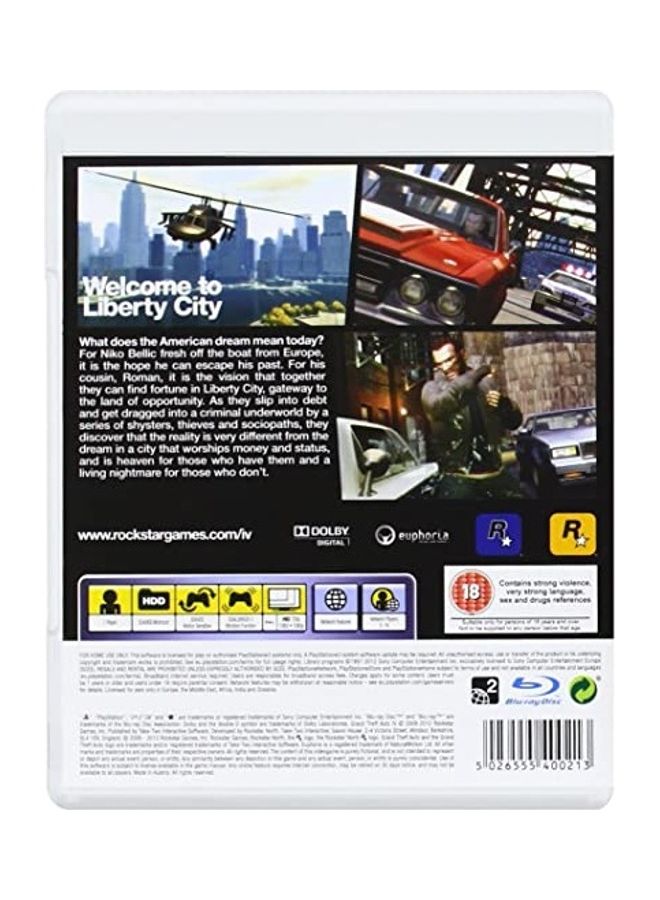 Grand Theft Auto IV - PlayStation 3 (PS3)