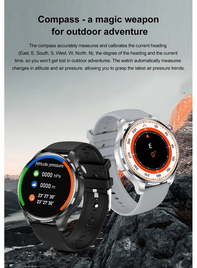 M13 Business Smart Watch with Answer Call Function NFC Compass Body Temperature Monitor Fitness Tracker Smartwatch for Men