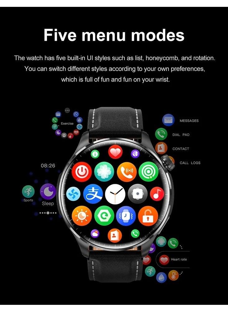 M13 Business Smart Watch with Answer Call Function NFC Compass Body Temperature Monitor Fitness Tracker Smartwatch for Men