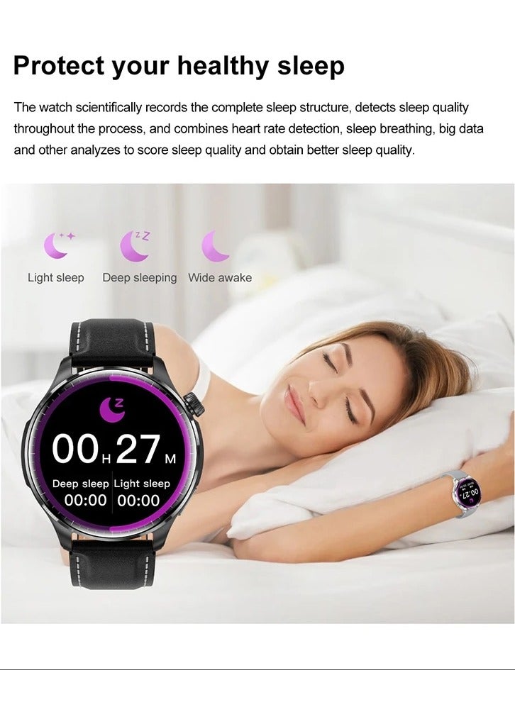 M13 Business Smart Watch with Answer Call Function NFC Compass Body Temperature Monitor Fitness Tracker Smartwatch for Men