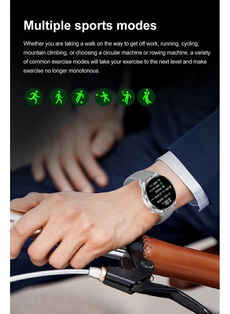 M13 Business Smart Watch with Answer Call Function NFC Compass Body Temperature Monitor Fitness Tracker Smartwatch for Men