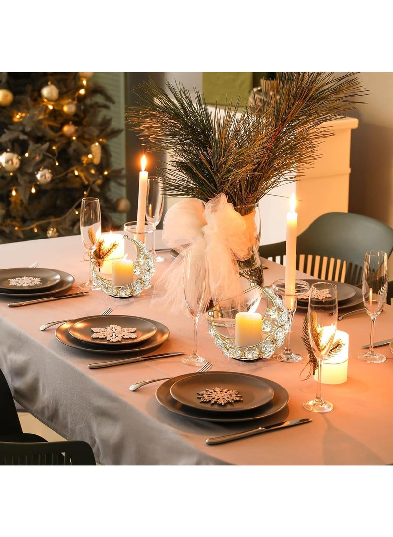 Metal Crystal Moon Home Holiday Party Decoration Rack