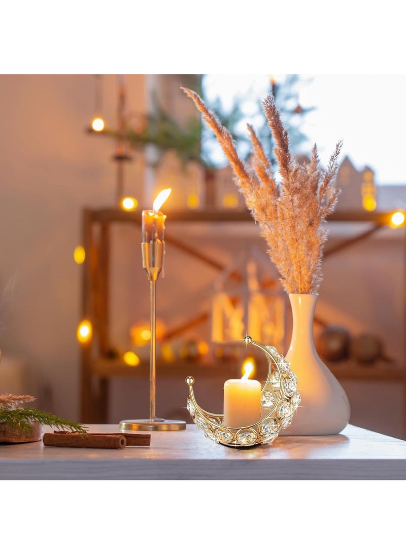 Metal Crystal Moon Home Holiday Party Decoration Rack