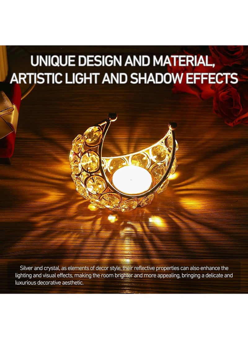 Metal Crystal Moon Home Holiday Party Decoration Rack