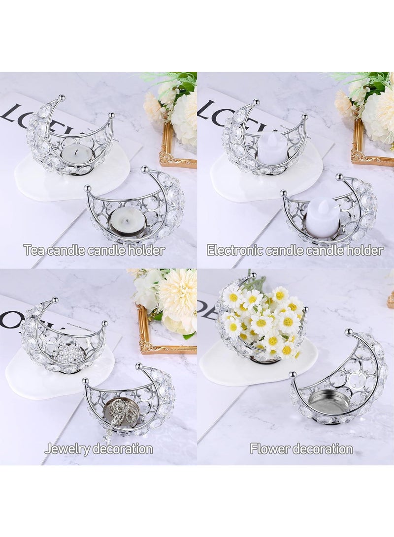 Metal Crystal Moon Home Holiday Party Decoration Rack