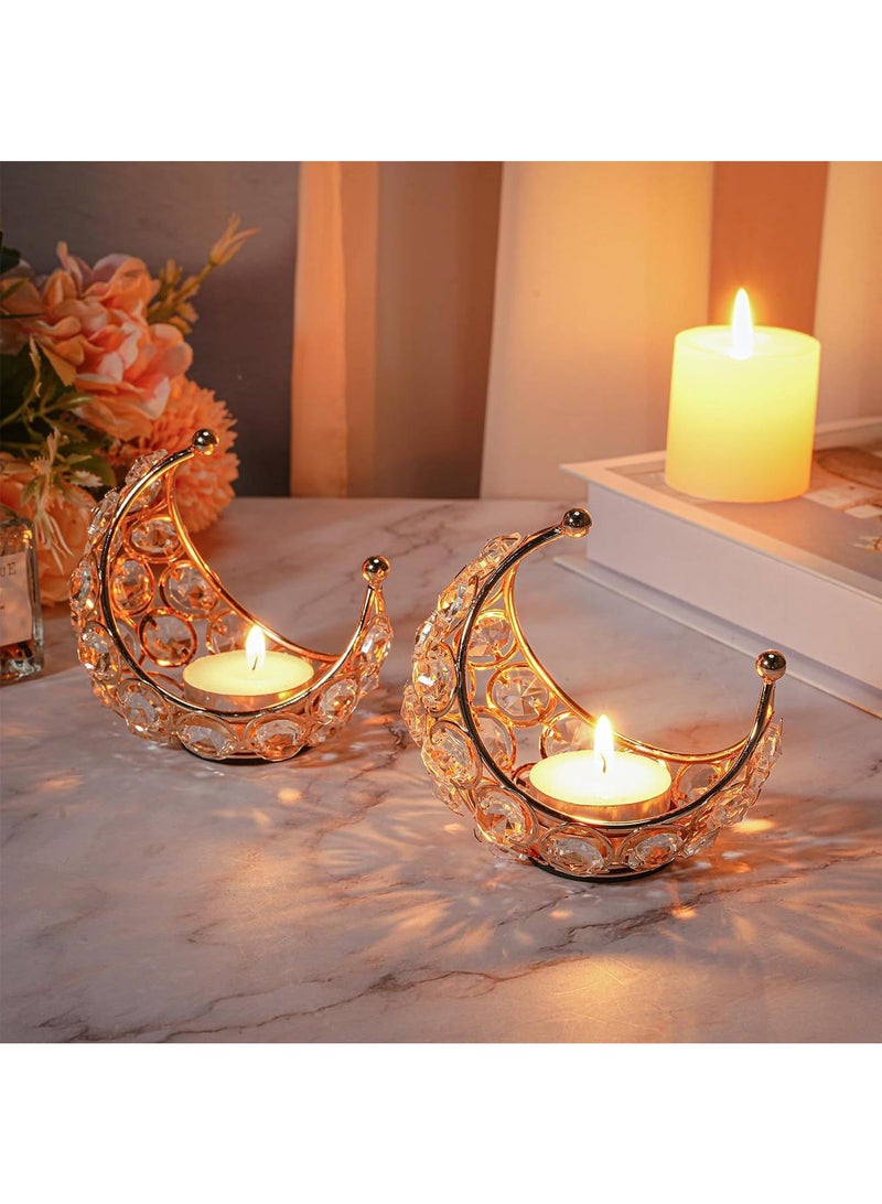 Metal Crystal Moon Home Holiday Party Decoration Rack