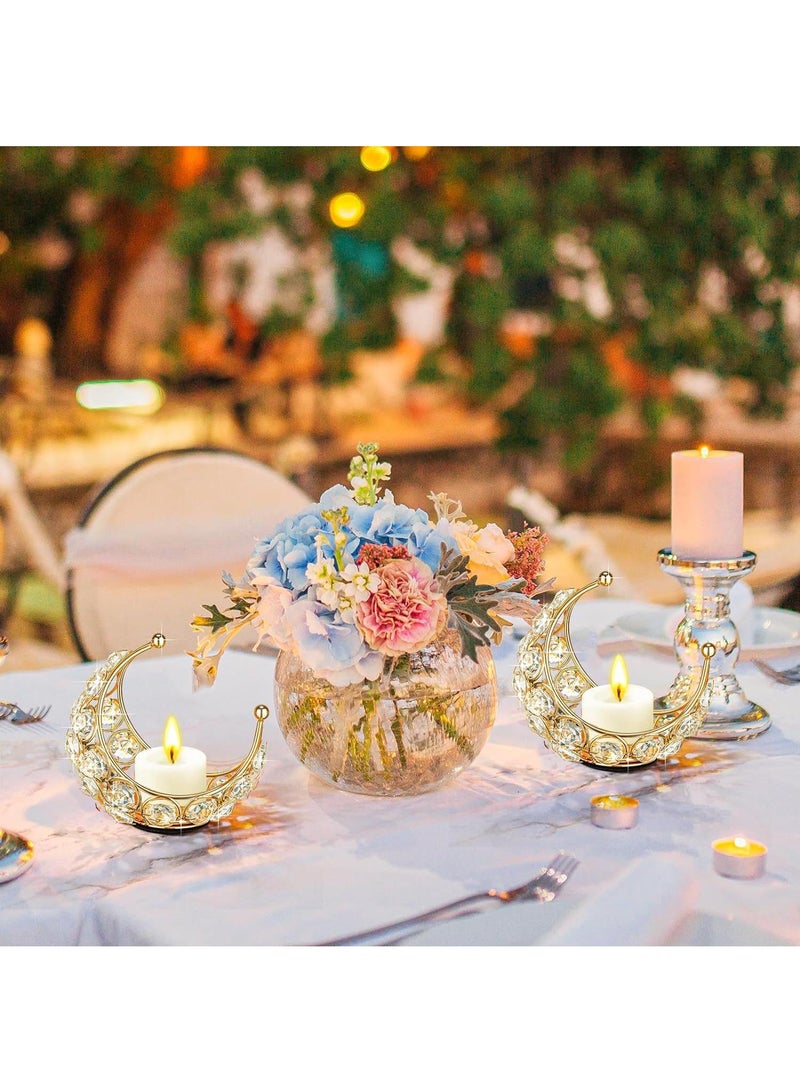 Metal Crystal Moon Home Holiday Party Decoration Rack