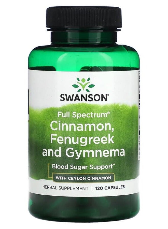Full Spectrum Cinnamon, Fenugreek & Gymnema 120 Caps