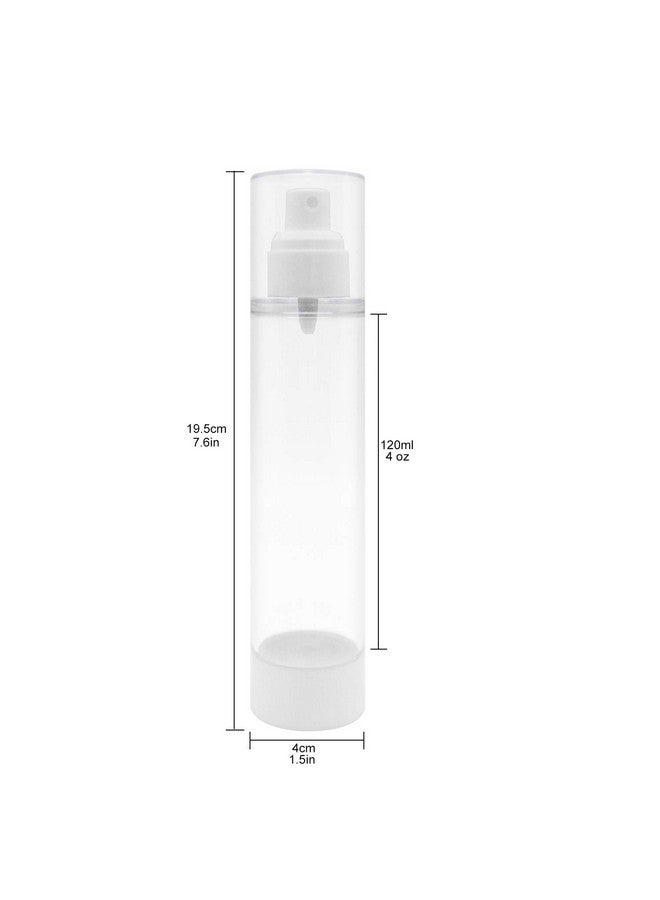 120Ml 4Oz Airless Spray Bottle Refillable Travel Container For Cosmetic Makeup Water4 Pack