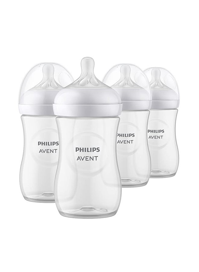 Natural Baby Bottle With Natural Response Nipple, 4 Pack