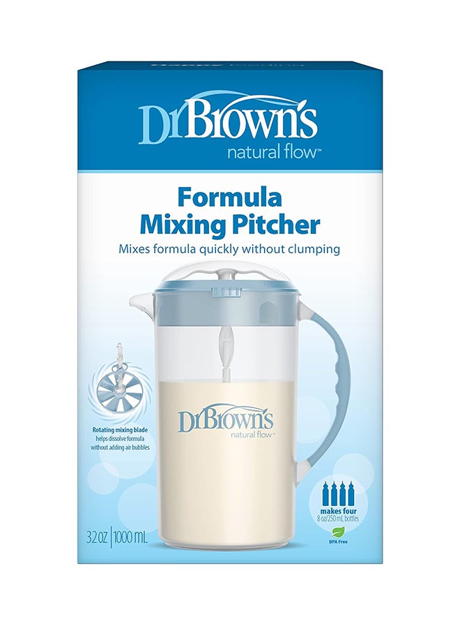 Baby Formula Mixing Pitcher With Adjustable Stopper Locking Lid