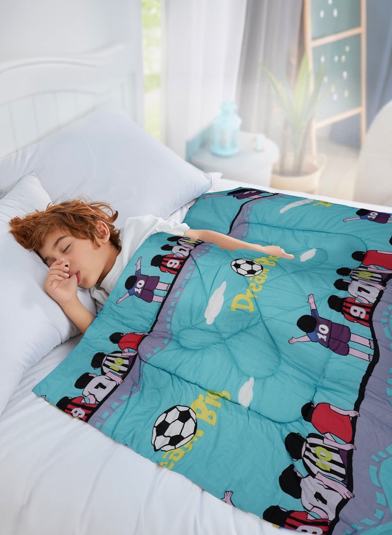 Football Print 2-Piece Comforter Set - 100x120 cm