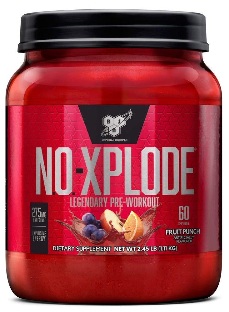 NO-Xplode,  Pre-Workout , Fruit Punch, 60 Servings-2.45 Lb