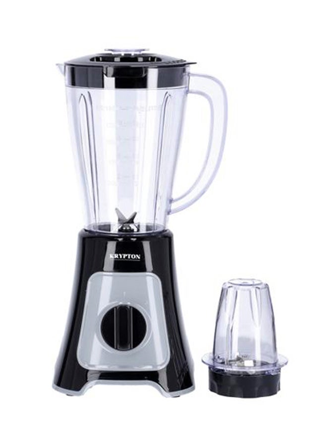 2 In 1 Blender With 1.5 L Jar, Stainless Steel Blade, 2 Speed With Pulse Function, Powerful Copper Motor 1.5 L 400 W KNB6125 Black