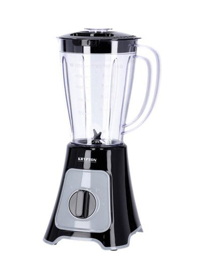 2 In 1 Blender With 1.5 L Jar, Stainless Steel Blade, 2 Speed With Pulse Function, Powerful Copper Motor 1.5 L 400 W KNB6125 Black