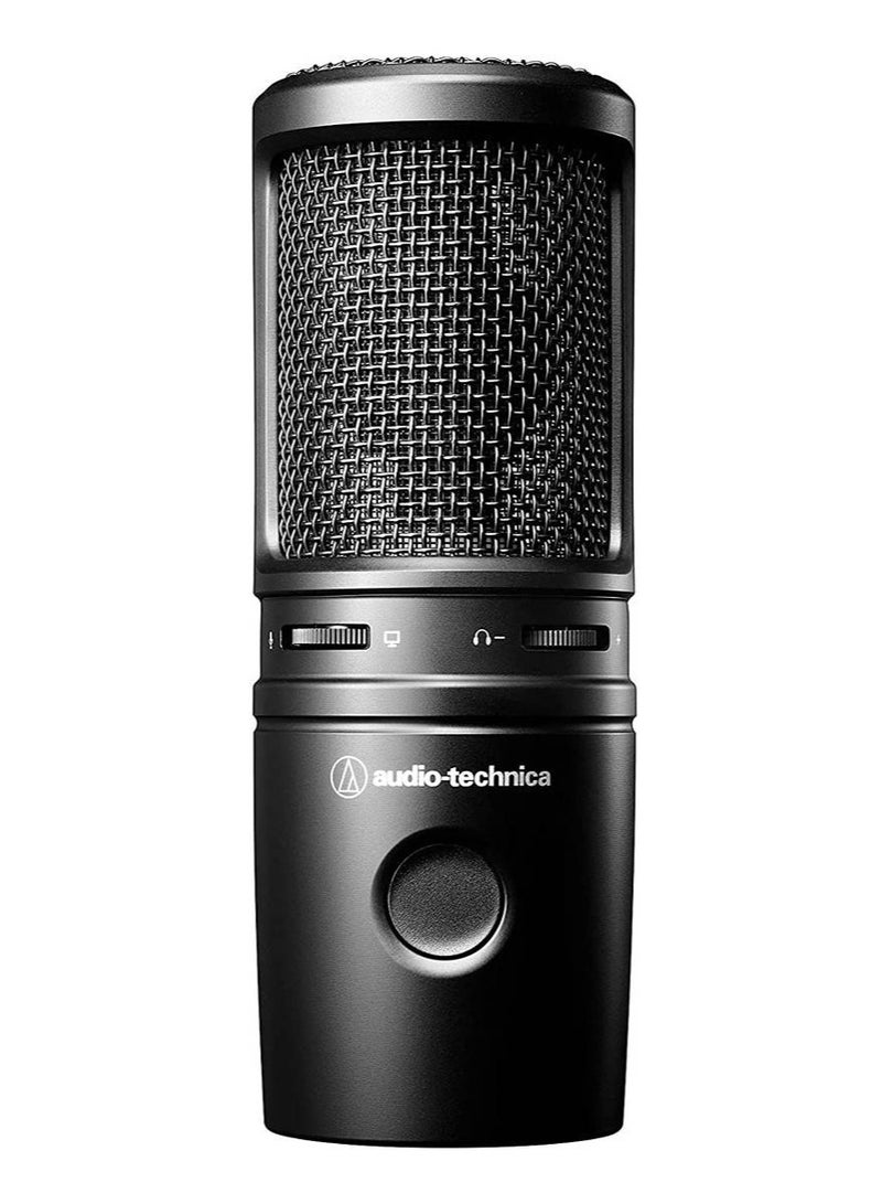 Audio-Technica AT2020USB-X Cardioid Condenser USB Microphone, Black