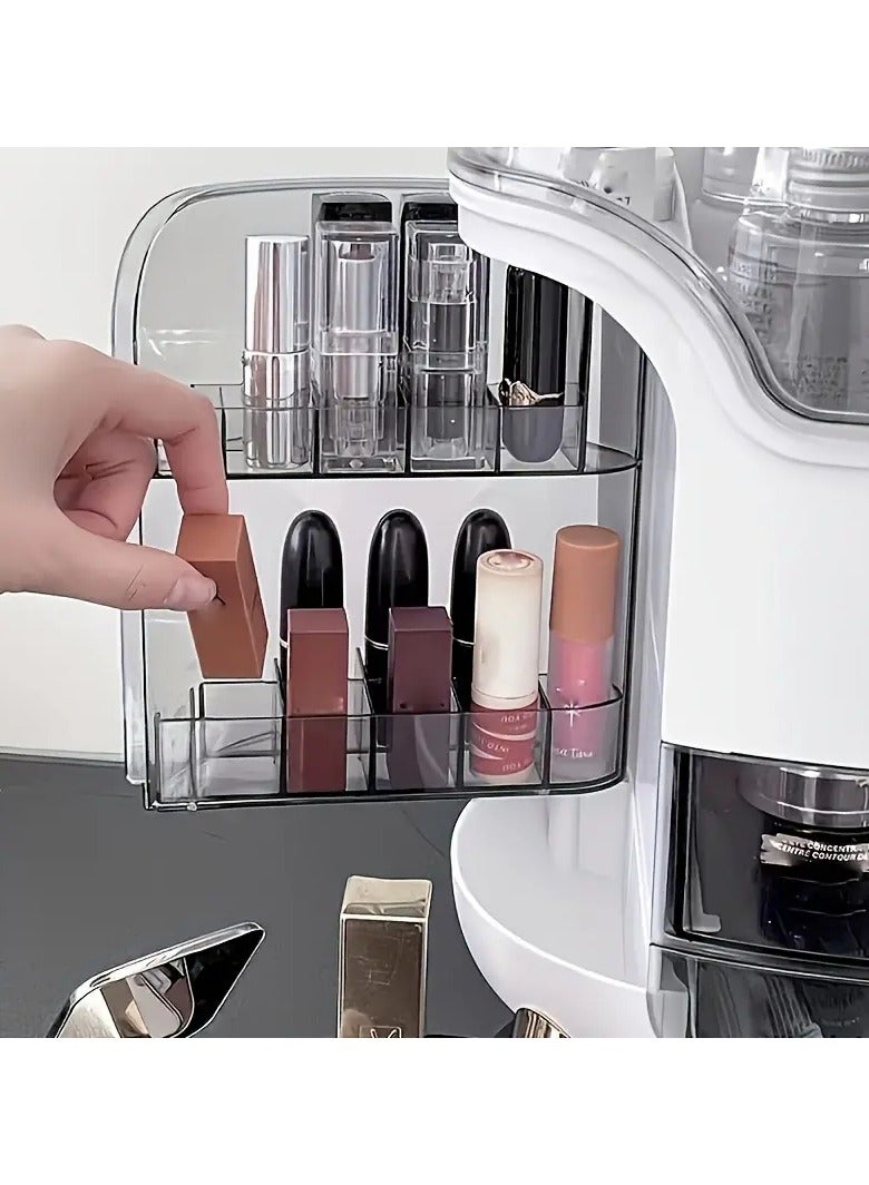 Large Capacity Countertop Organizer for Vanity Bathroom And Bedroom - white