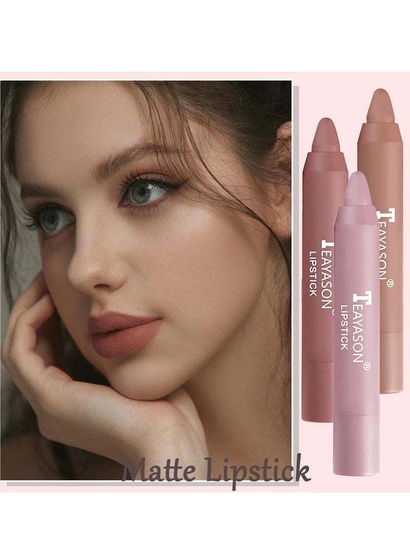 Liquid Matte Lipstick, Velvet Air Moisture Smooth Crayon Lip Stain, 24 Hour Superstay Natural Nude Lipstick, Long Lasting Waterproof Lip Gloss Lipstick For Women, (No. 1 Single)