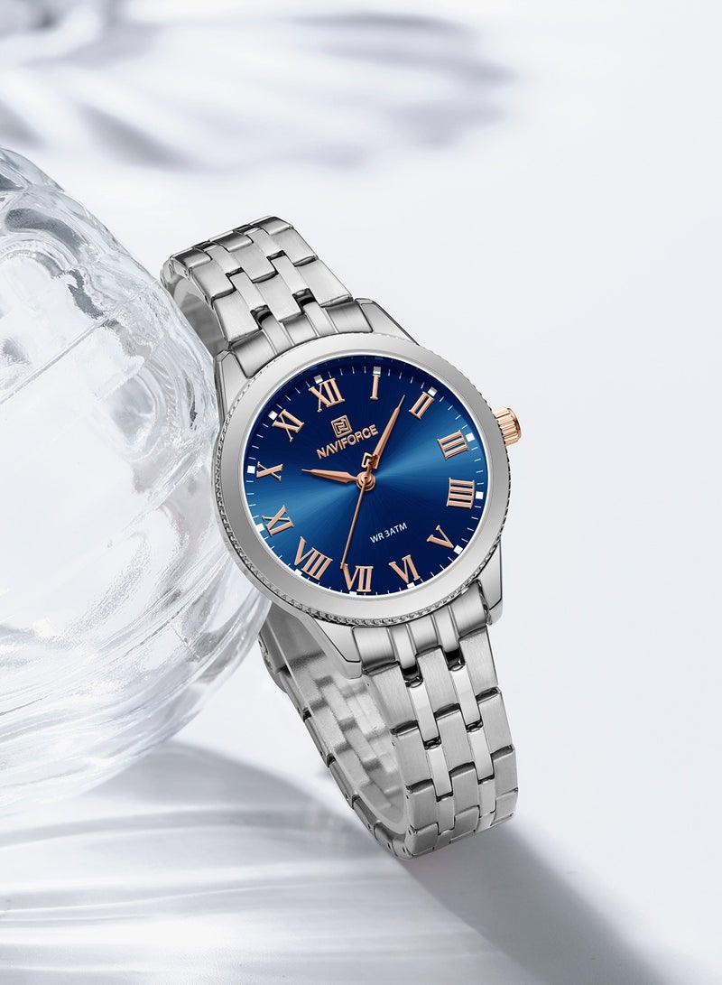 Women's Analog Round Shape Stainless Steel Wrist Watch NF5032 S/D.BE/S - 35 Mm