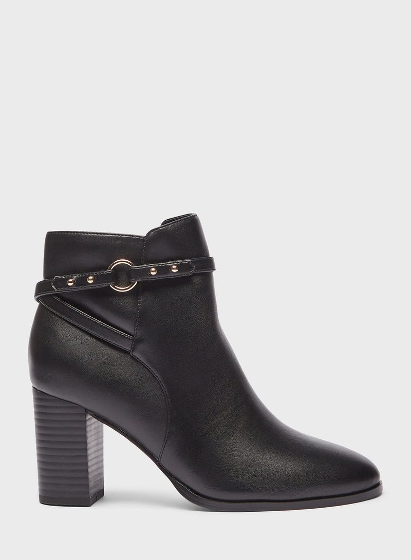 Pointed Toe High Heel Boots