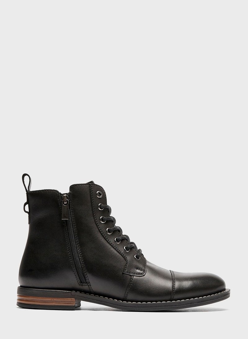 Formal Lace Up Boots
