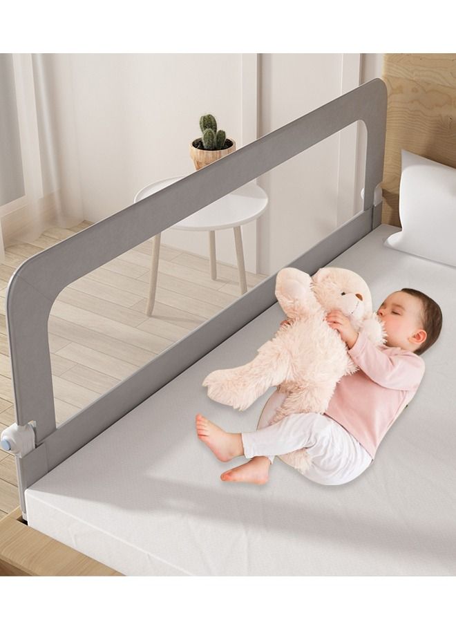 Bed Rails for Toddlers, Swing Down Safety Bed Guard for Convertible Crib, Folding Toddler Bed Rails Guard for Kids Twin, Double, Full-Size Queen & King Mattress