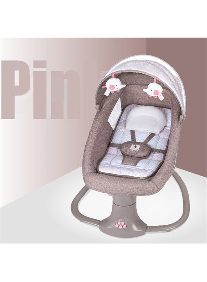 Baby Electric Rocking Chair with Bluetooth Function with 5 Swing Sizes and 3 Stage Timer Removable Mosquito net