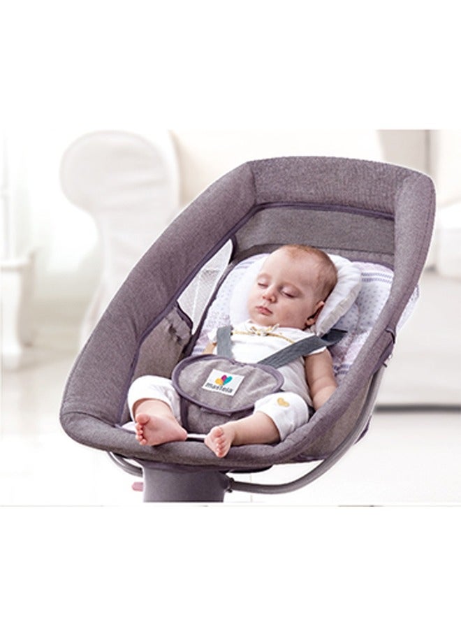 Baby Electric Rocking Chair with Bluetooth Function with 5 Swing Sizes and 3 Stage Timer Removable Mosquito net