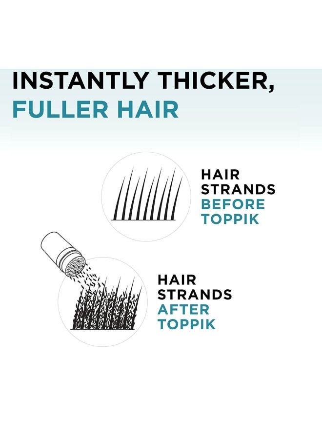 Hair Building Fibers Dark Brown 27.5g Fill In Fine or Thinning Hair, Instantly Thicker, Fuller Natural Looking Hair