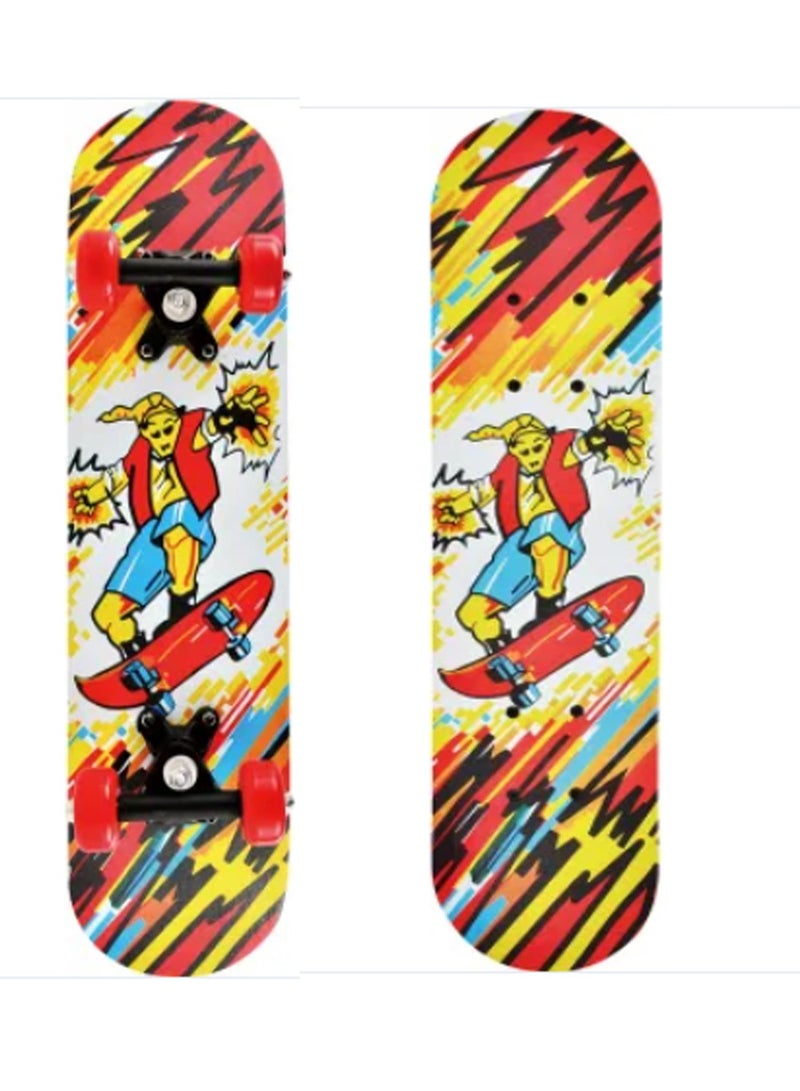 Mini 24 Inch Wooden Board Maple Skateboard for Kids Adult Skateboard for Children Boys Girls Teenagers Beginners