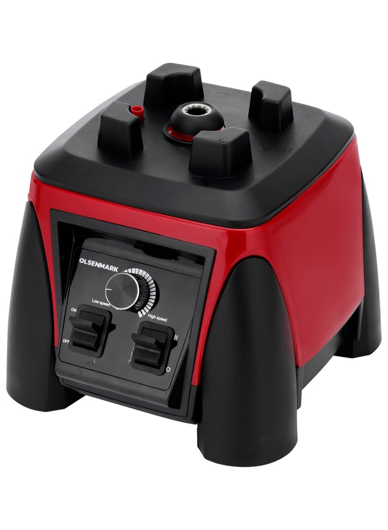 Heavy-Duty Professional Blender Speed Option with Pulse Function, Over-Current Protection Setting, Commercial-Grade Powerful Motor, 3L Unbreakable PC Jar 3 L 1800 W OMSB2494 BLACK AND RED