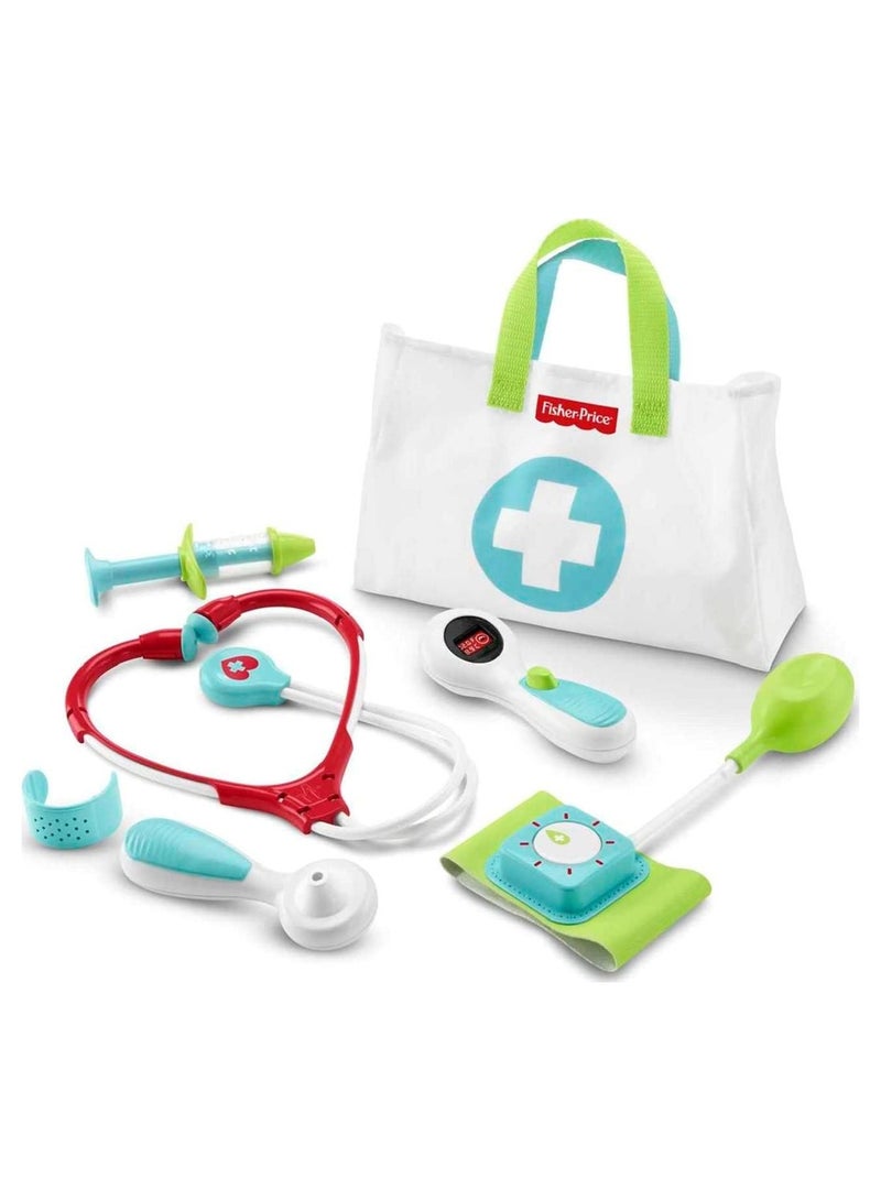 Doctor Playset Medical Kit 7-Piece Toy For Dress Up And Preschool Pretend Play