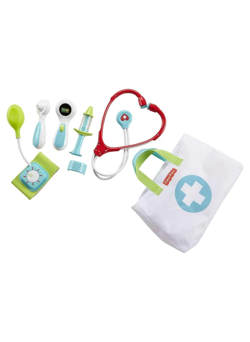 Doctor Playset Medical Kit 7-Piece Toy For Dress Up And Preschool Pretend Play