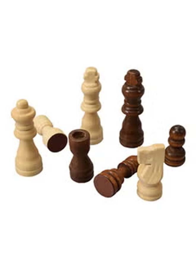Grade Wooden Folding Middle Chess Set