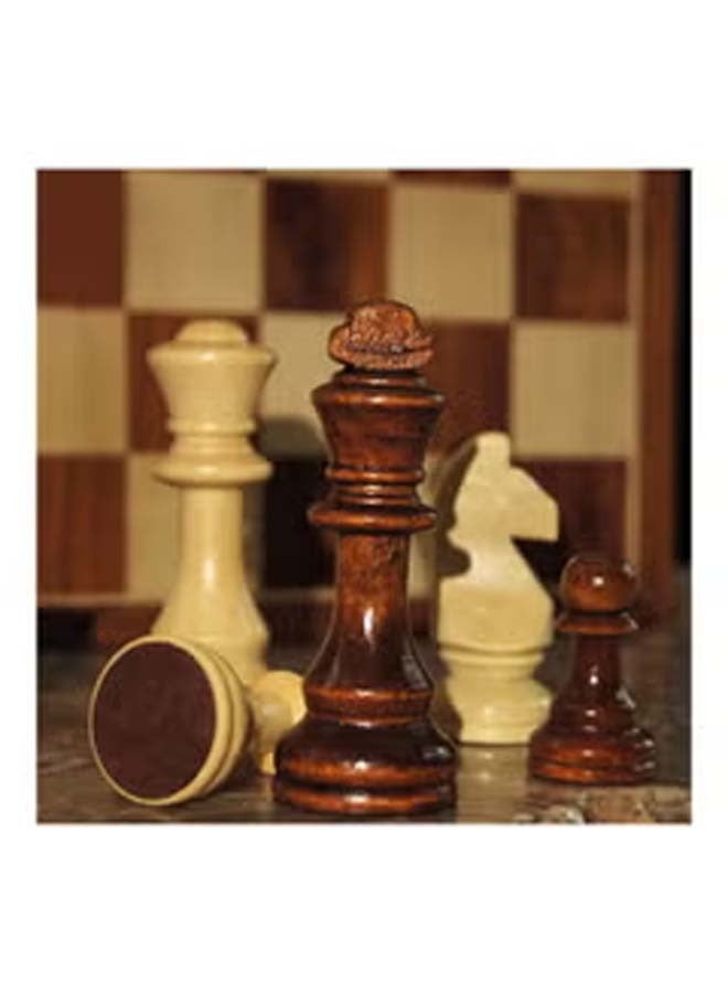 Grade Wooden Folding Middle Chess Set