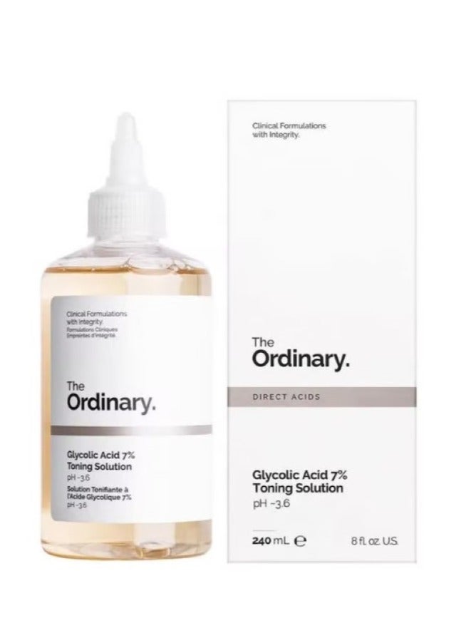 Glycolic Acid 7 Percent Toning Solution Clear 240ml 240ml