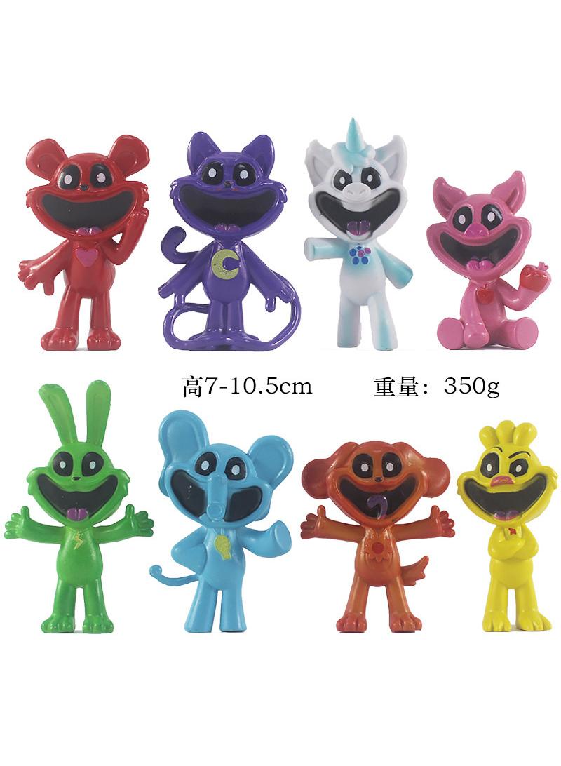 8 Pcs Smiling Critters Chapter 3 Cartoon Toy Set Monster Game Smiling Critters Series Best Gift for Kids Adults Fans Children's Day Gift